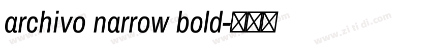 archivo narrow bold字体转换